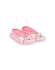 Ballerines roses à imprimé zèbre NAPANTPANTH / 22KK3521D5S030