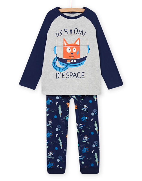 Pyjama à animation scaphandre phosphorescent enfant garçon NEGOPYJSPA / 22SH12G5PYJJ922