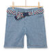 Bermuda denim clair à rayures enfant garçon