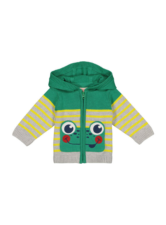 Gilet zippé à capuche bébé garçon FUCAGIL / 19SG10D1GIL099