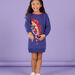 Robe sweat à motif arc-en-ciel en sequins