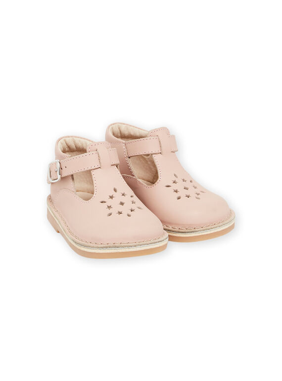 Salome en cuir lisse rose PISALROSE / 22XK37B2D13030