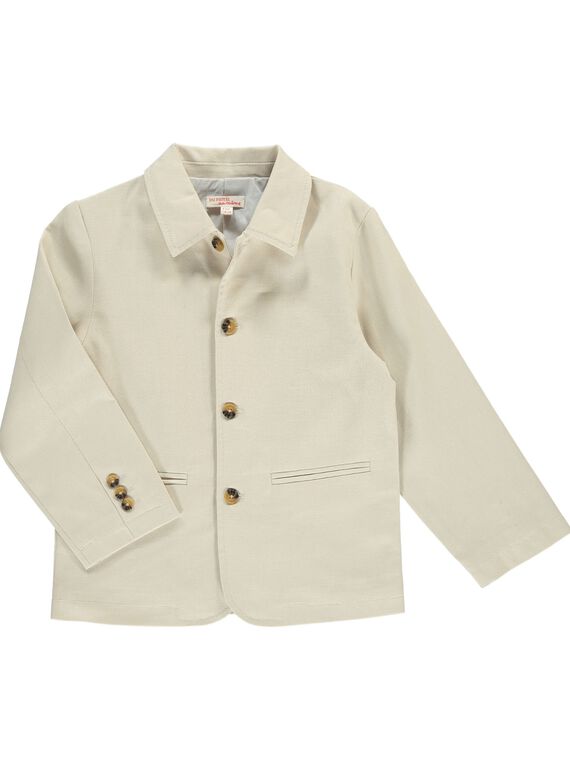 Veste en lin garçon CGPRVESTEX / 18S90221VES811