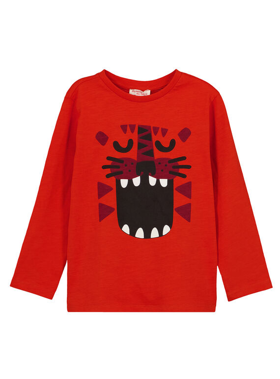 Tshirt Manches Longues col Rond Orange GOJOTISLU6 / 19W90248D32405
