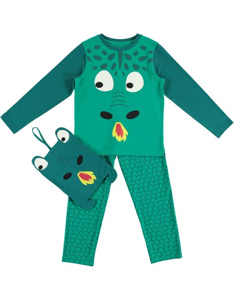 Pyjama Deguisement Vert Enfant Garcon Avec Son Range Pyjama Catalogue Dpam Enfant Dpam