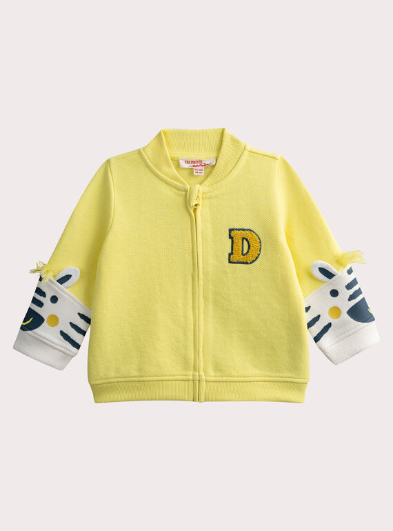 Gilet zébre zeste pour bébé garçon WUPRIGIL / 25SG10S1GIL116