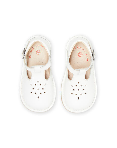 Salomés perforées blanches bébé garçon NUSALBASIB / 22KK3852D13000