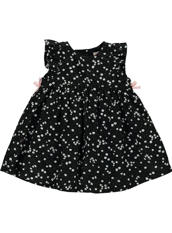 Robe manches courtes bébé fille CIBENROB4 / 18SG09G4ROB099