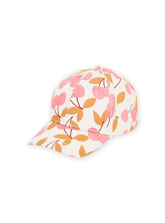 Casquette écrue à imprimé cerises RYACAP1 / 23SI01B1CHA003