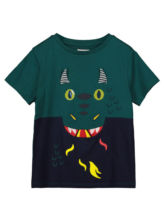 Tee Shirt Manches Courtes Bicolore Poche fantaisie GOVETI2 / 19W90221TMCG614