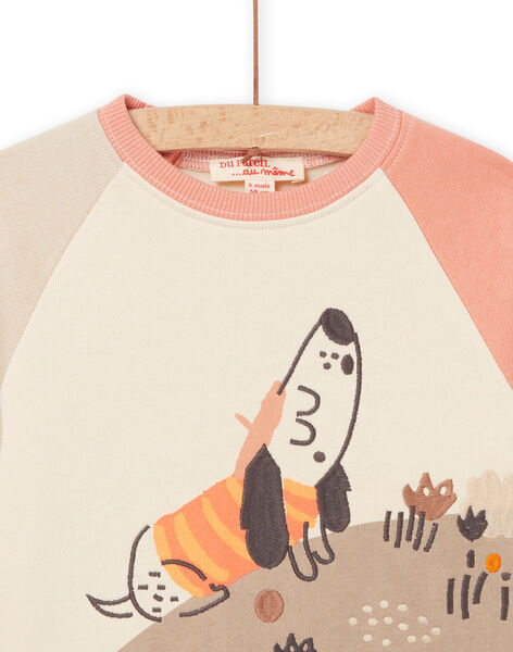Sweat colorblock en molleton gratté RUSUNSWE / 23SG10K1SWE005