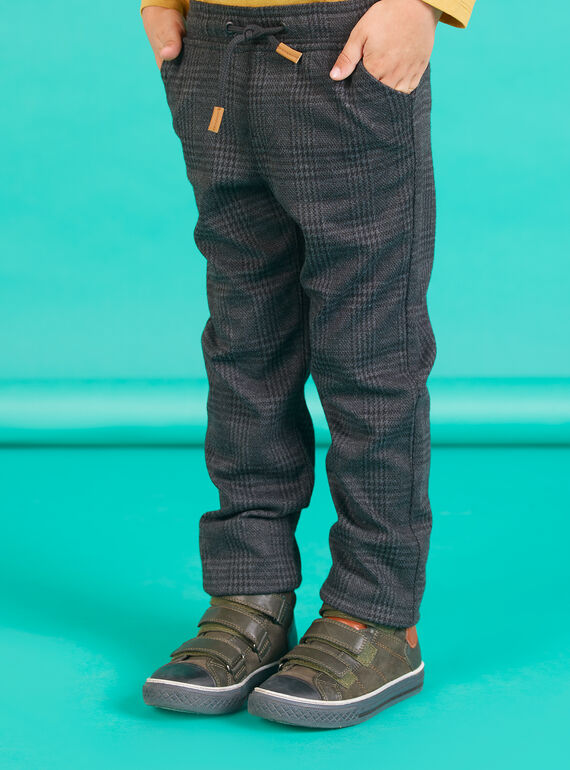 Pantalon milano gris anthracite enfant garçon MOTUPAN1 / 21W902K1PAN944