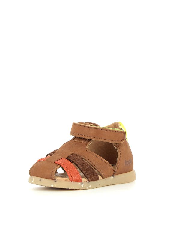 Sandale bébé garçon cuir marron BOPY® : - Nu-pieds, Sandale