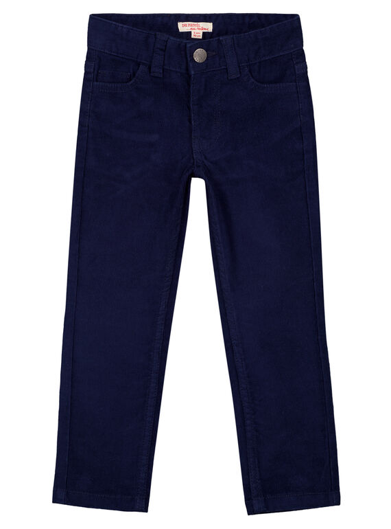 Pantalon En velours Marine Regular GOJOPAVEL1 / 19W90232D2B070