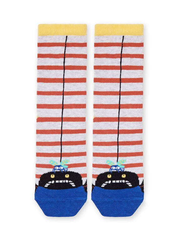 Paire de chaussettes enfant garçon LYOROUCHO1 / 21SI02K2SOQJ922