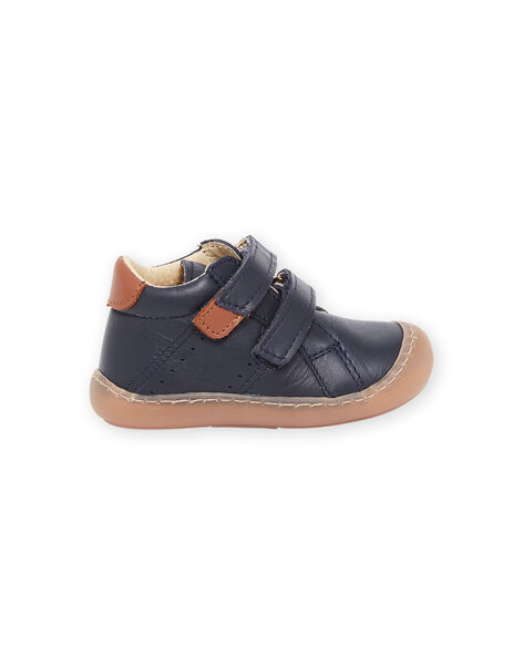 Botillons en cuir lisse PUBOTIBLEU / 22XK3874D0F070
