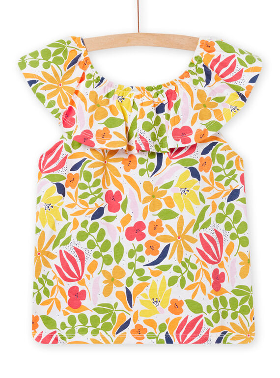 T-shirt manches courtes multicolore enfant fille 22S901T4TMC000