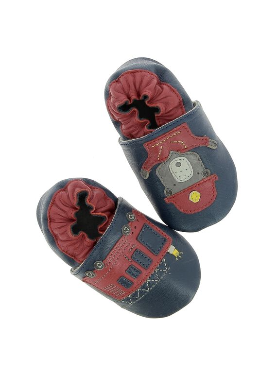 Chausson en cuir bébé garçon DNGPOMPIER / 18WK47W1D3S070