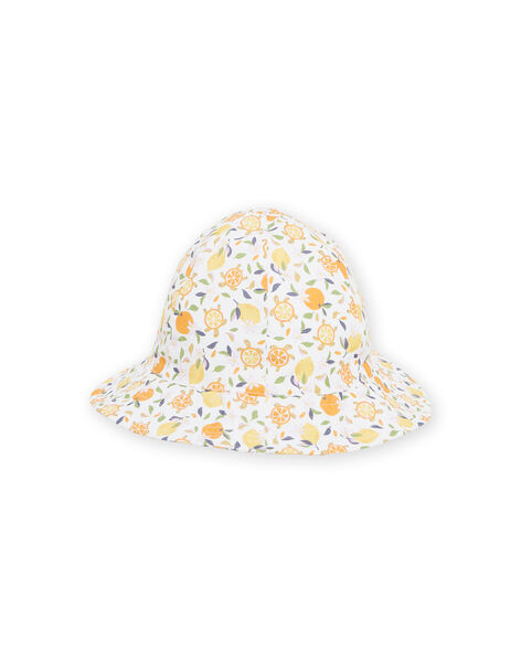 Chapeau blanc et jaune bébé fille NYIHOCHA / 22SI09C3CHA000