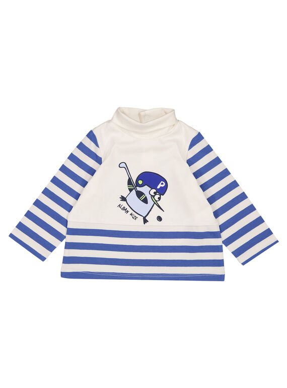 Sous pull rayé en jersey bébé garçon GUBLASOUP / 19WG10S1SPL001