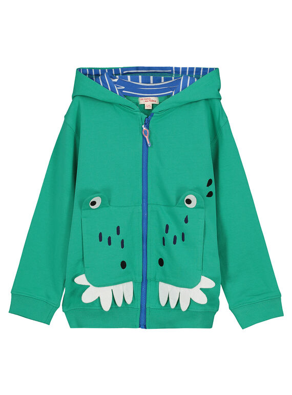 Sweat a capuche zippé fantaisie garçon FOCAGIL / 19S902D1GILG619
