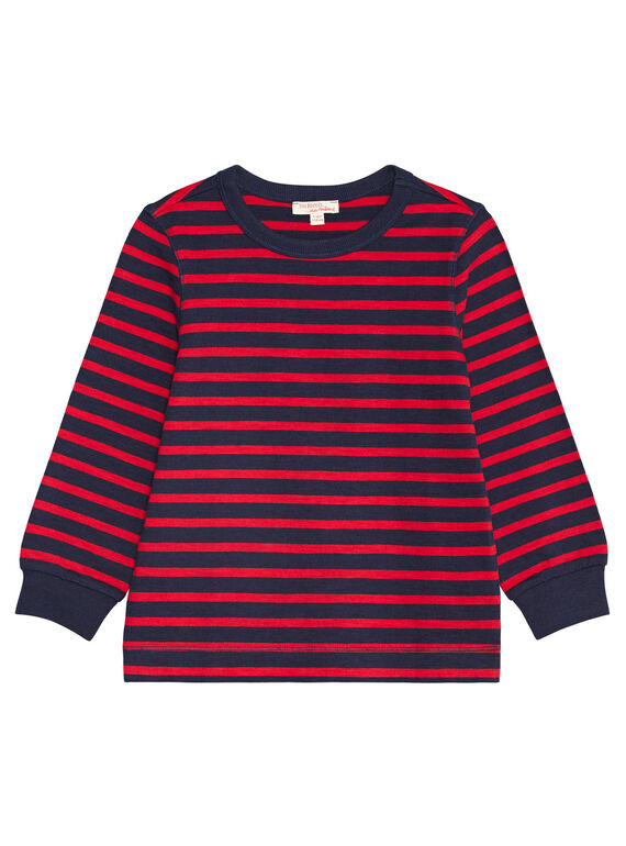 Tee shirt manches longues rayé enfant garçon KOJOTIRIB2 / 20W90231D32F518