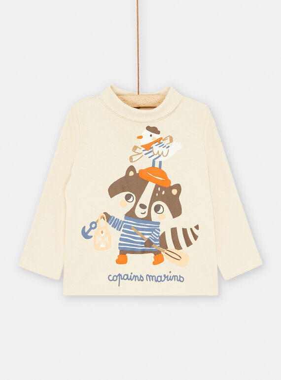 Sous-pull beige à motif animaux SULOSOUP / 23WG10R1SPL009