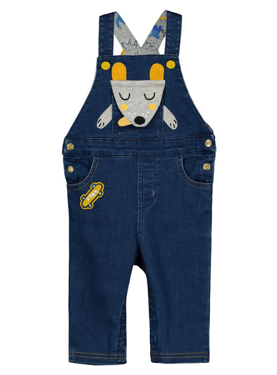 Salopette longue en knit denim GUBLESAL / 19WG1091SALP274