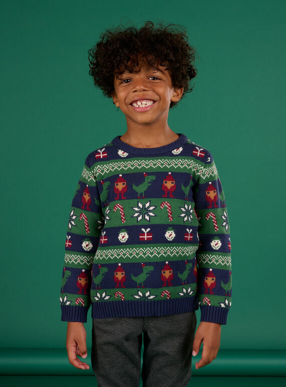 Pull à animation noël parents et enfants PONOPULMI / 22W902V3D5Q705