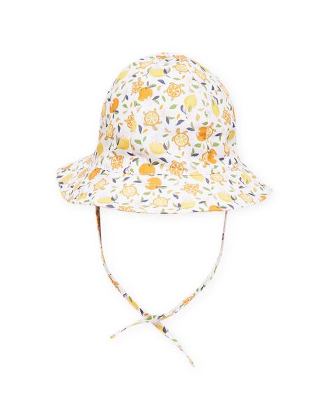Chapeau blanc et jaune bébé fille NYIHOCHA / 22SI09C3CHA000