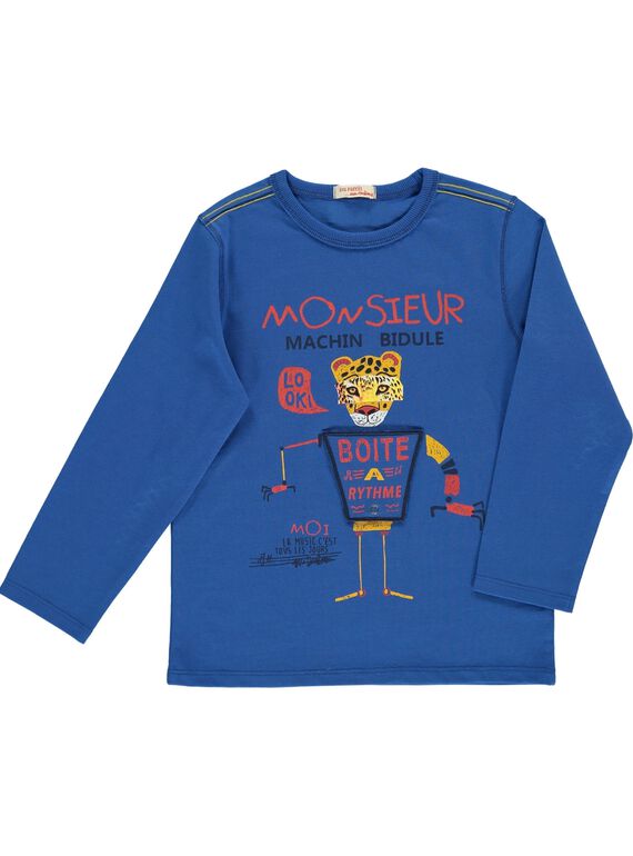 Tee-shirt manches longues fantaisie garçon DOBLETEE1 / 18W90291TMLC209