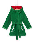 Robe de chambre vert à capuche animation crocodile enfant fille NEGOPEICRO / 22SH12G1RDCG623