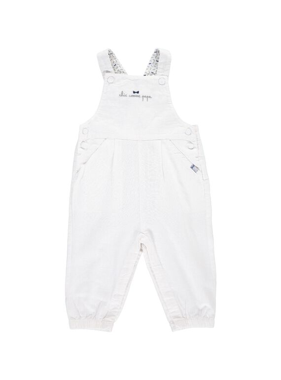 Salopette en lin bébé garçon CUCESAL / 18SG10M1SAL000