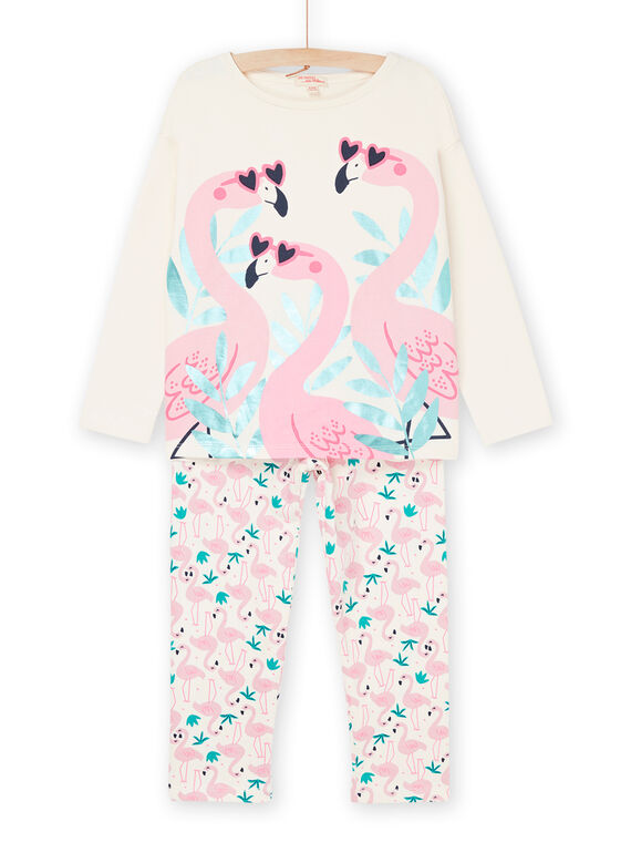T-shirt et pantalon rose à imprimé et motif flamants roses REFAPYJFLA / 23SH11D2PYJ003