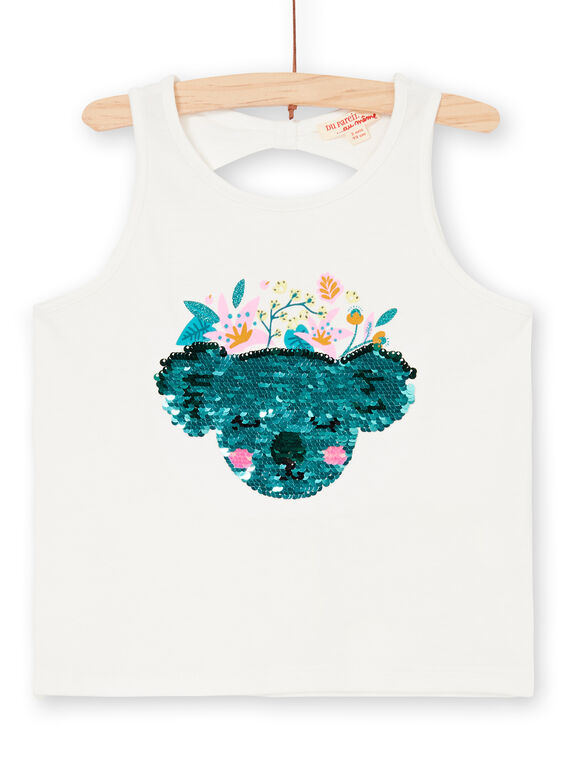 Débardeur, koala en sequins magiques  LAVERDEB / 21S901Q1DEB001