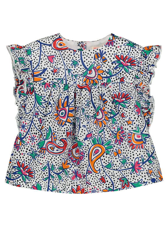 Blouse imprimée bébé fille FITOCHEM / 19SG09L1CHE000