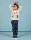 Tee Shirt Manches Longues Gris NOMOTEE / 22S902N1TMLJ920