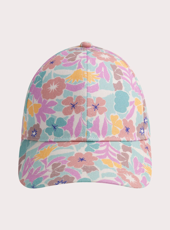 Casquette imprimée fleurie fille WYAJOCAP4 / 25SI01H4CHA001
