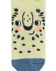 Chaussettes jaunes motifs lions bébé garçon NYUMOCHO1 / 22SI10N2SOQB115