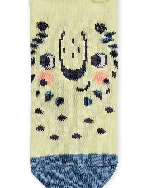 Chaussettes jaunes motifs lions bébé garçon NYUMOCHO1 / 22SI10N2SOQB115