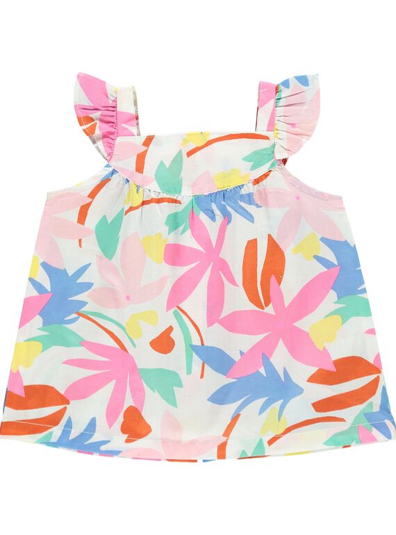 Blouse manches courtes bébé fille CIMACHEM / 18SG09U1CHE099