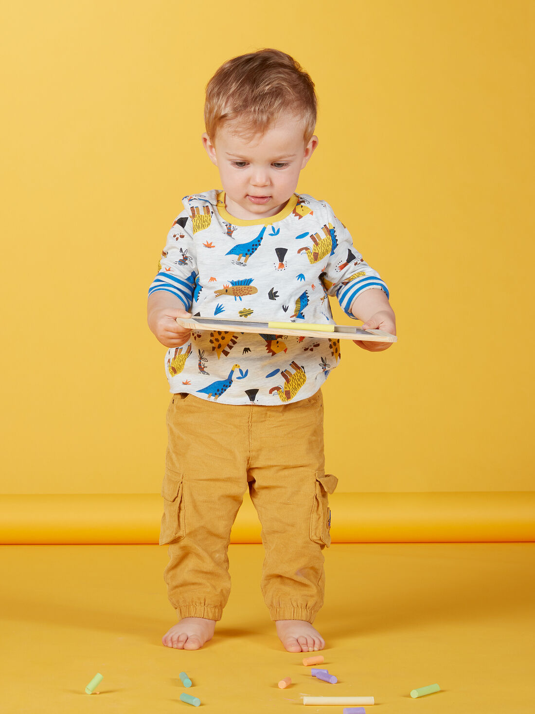 Pantalon velour on sale bebe garcon
