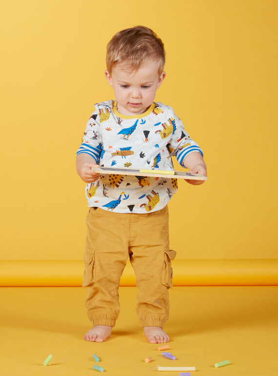 Pantalon velours côtelé à poches bébé garçon KUREPAN3 / 20WG10G1PANI807