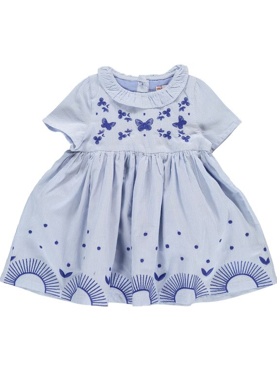 Robe manches courtes bébé fille CIKLEROB1 / 18SG09D3ROB099