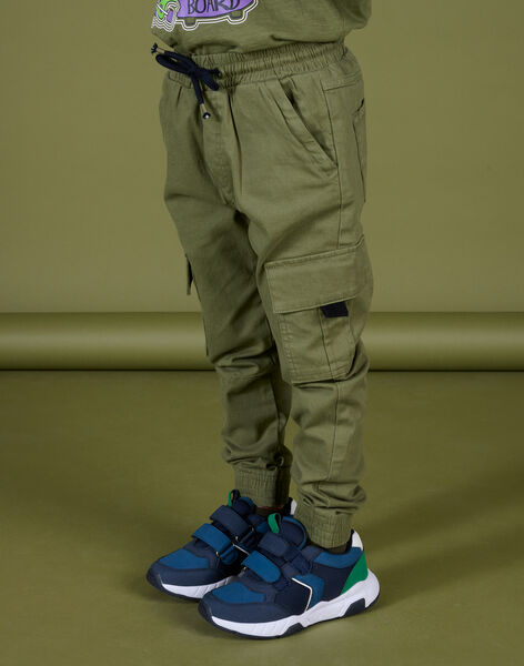 Pantalon cargo kaki POKAPAN / 22W902L1PAN628