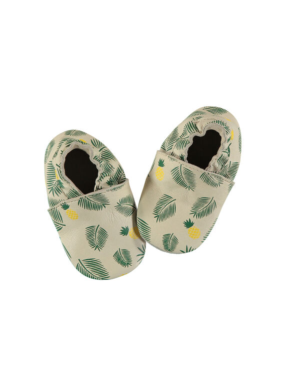 Chausson bébé garçon en cuir : - Chaussons