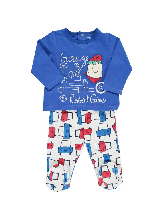 Pyjama en coton bébé garçon CEGUPYJGAR / 18SH1441PYJ201