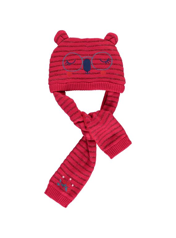 Bonnet-écharpe bébé fille DYITRIBON / 18WI09D1BON099
