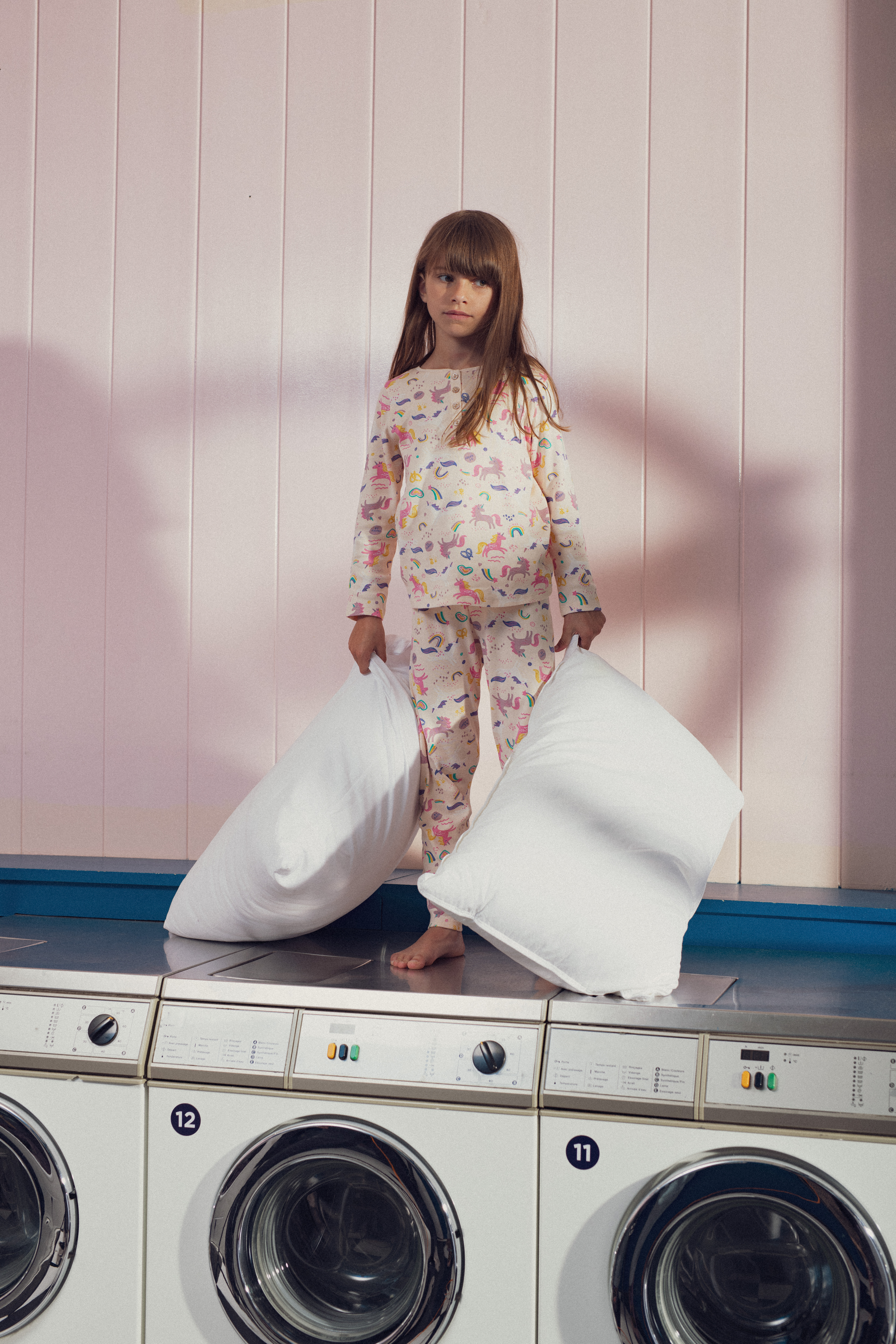 Pyjama licorne phosphorescent  pour enfant fille