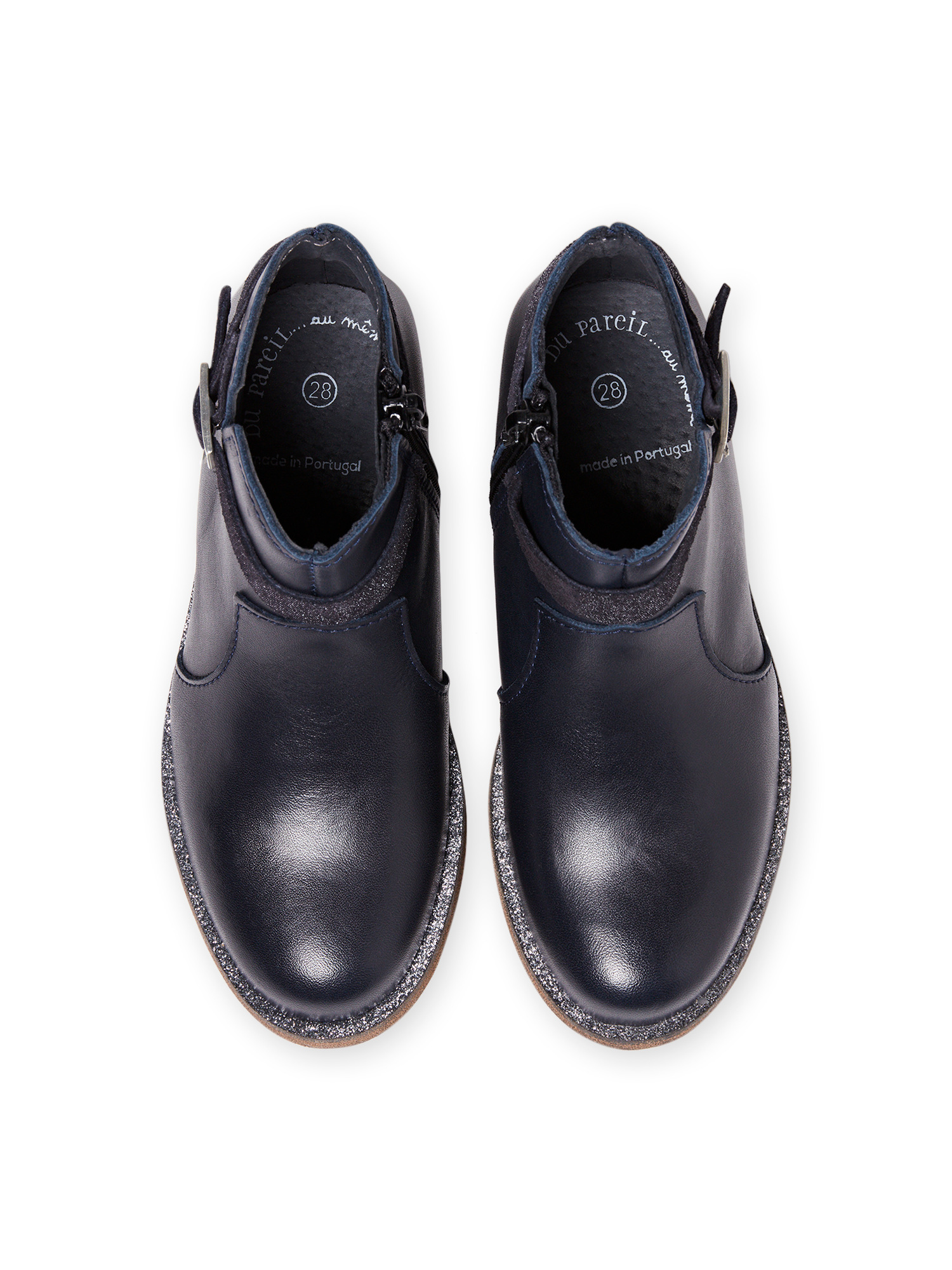 bottine fille bleu marine
